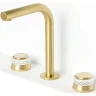 Купить купить смеситель на столешницу на 3 отв, boheme aura, 152-mg-a цвет: золото