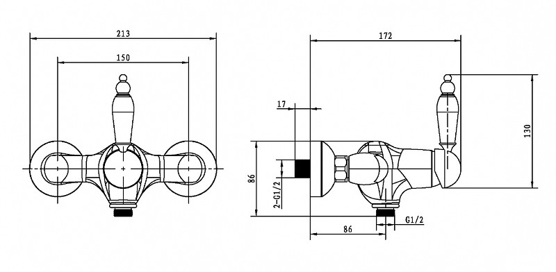 Купить купить смеситель для душа, boheme medici, бронза арт. 304-sw