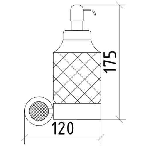 Купить купить дозатор для жидкого мыла, boheme royal cristal, бронза арт. 10932-br