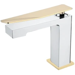 Смеситель для раковины, Boheme Q, хром, золото арт. 141-CRG.2