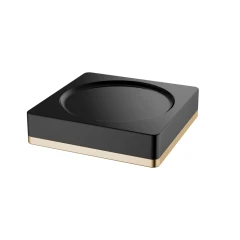 Мыльница, Boheme, черный, золото арт. 10960-B-G