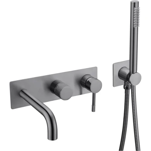 Купить купить смеситель для ванны, boheme uno, оружейная сталь арт. 464-3-sgm