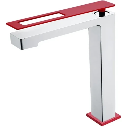 Купить купить смеситель для раковины, boheme q, хром, красный арт. 142-crr