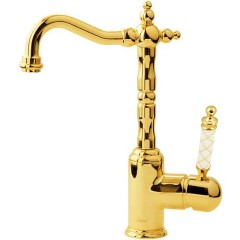 Смеситель для раковины, Boheme Murano, золото арт. 282-MR-W