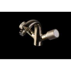 Смеситель для биде, Boheme Royal Cristal, золото арт. 296-Royal/CRST