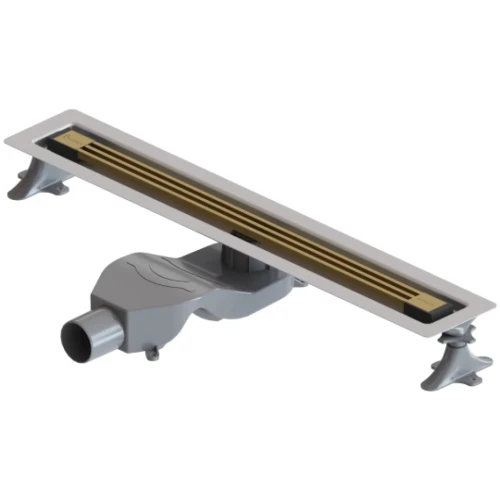 Купить купить душевой лоток с решеткой, armadi art b&t infinity, золото арт. 981-60-mg