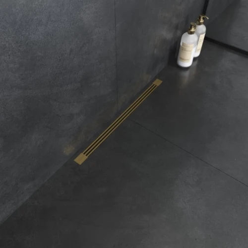 Купить купить душевой лоток с решеткой, armadi art b&t infinity, золото арт. 981-60-mg