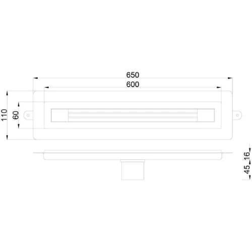 Купить купить душевой лоток с решеткой, armadi art b&t infinity, золото арт. 981-60-mg