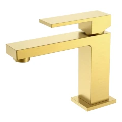 Смеситель для раковины, Boheme Qubic, золото арт. 471-MG