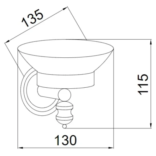Купить купить мыльница, boheme vogue, хром арт. 10183