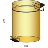Купить купить ведро для мусора, boheme uno, золото арт. 10426-g