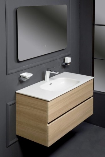 Купить купить тумба под раковину, подвесная, armadi art vallessi, light oak арт. 837-100-l