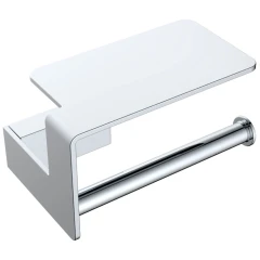 Держатель туалетной бумаги с полочкой, Boheme Q, хром арт. 10941-CR