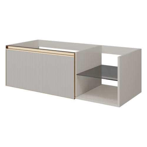 Купить купить тумба под раковину, подвесная, armadi art quatro, кашемир арт. 790-m6-120-cm-rib-mg