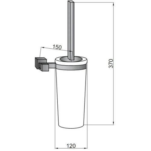 Купить купить ершик для унитаза, boheme venturo, хром арт. 10308