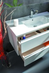 Тумба под раковину, подвесная, Armadi Art Capolda, белый арт. 849-100-W