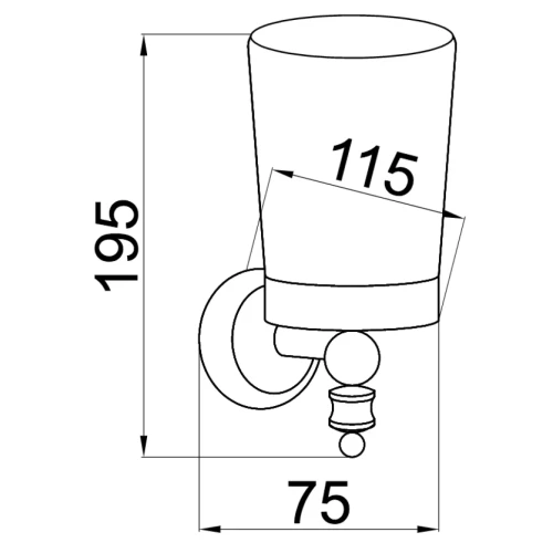 Купить купить стакан для зубных щеток, boheme palazzo bianco, золото арт. 10104