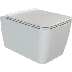 Унитаз подвесной с сиденьем микролифт, Boheme Zen, белый арт. 967-SET-W