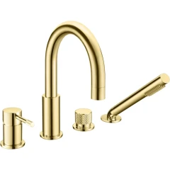 Смеситель на борт ванны, Boheme Uno, золото арт. 460-G