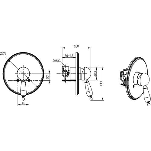 Купить купить смеситель для душа, boheme crystal, бронза арт. 305-crst