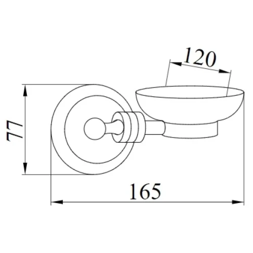 Купить купить мыльница, boheme hermitage, хром арт. 10382