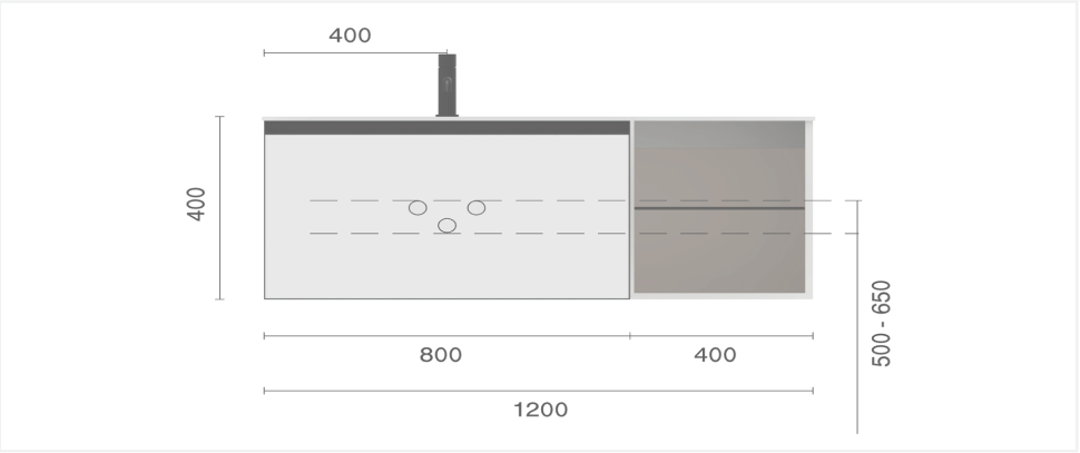 Купить купить тумба под раковину, подвесная, armadi art quatro, luna арт. 790-m6-120-l-a