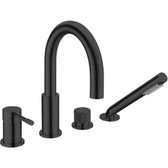 Смеситель на борт ванны, Boheme Uno, черный арт. 460-B