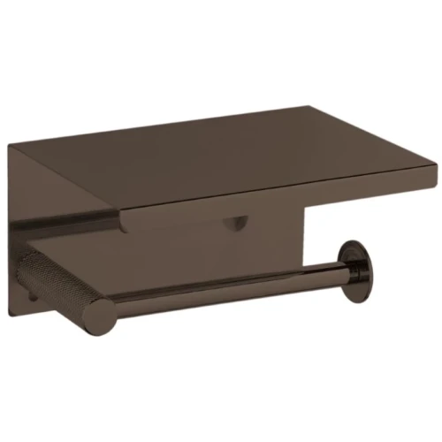 Купить купить держатель туалетной бумаги с полкой, boheme uno, оружейная сталь арт. 10971-sgm