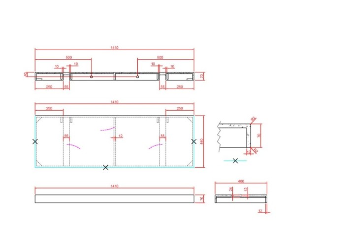Купить купить столешница под раковину, armadi art flat, черный мрамор арт. 869-140-nm
