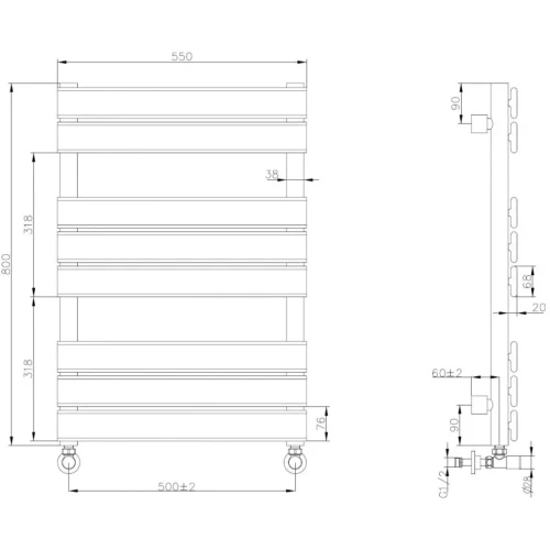 Купить купить водяной полотенцесушитель, boheme venturo, белый арт. 720-mw