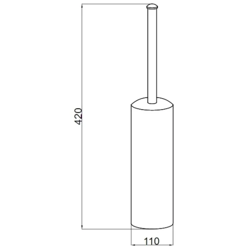 Купить купить ершик для унитаза, boheme palazzo nero, золото арт. 10159