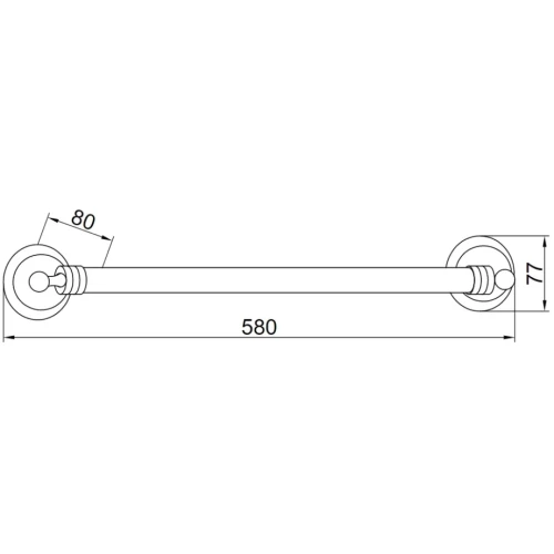 Купить купить полотенцедержатель, boheme hermitage, золото арт. 10351