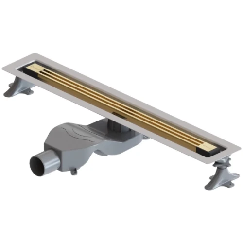 Купить купить душевой лоток с решеткой, armadi art b&t infinity, золото арт. 981-60-g