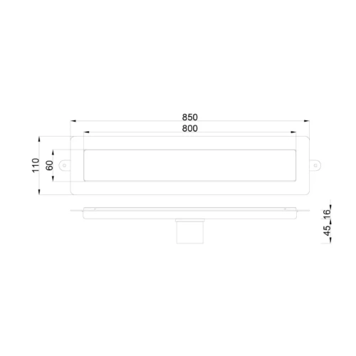 Купить купить душевой лоток с решеткой, armadi art premium linea, золото арт. 982-80-g