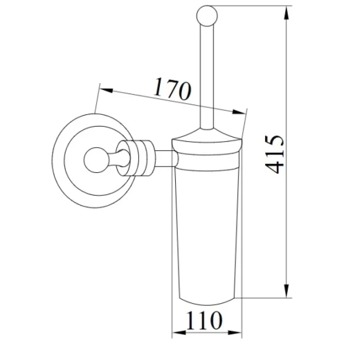 Купить купить ершик для унитаза, boheme hermitage, бронза арт. 10333