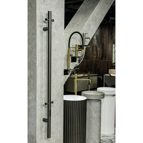 Купить купить полотенцесушитель электрический, boheme uno, оружейная сталь арт. 726-gm