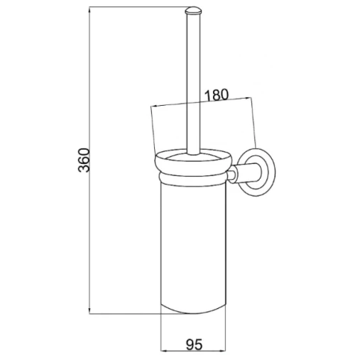 Купить купить ершик для унитаза, boheme murano cristal, бронза арт. 10913-crst-br