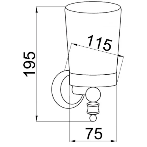 Купить купить стакан для зубных щеток bianco, boheme vogue, хром арт. 10134