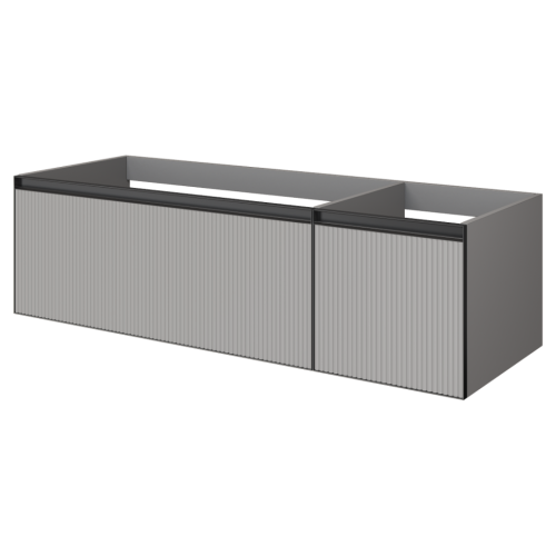 Купить купить тумба под раковину, подвесная, armadi art quatro, luna fuga арт. 790-m2-140-l-rib-a