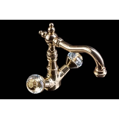 Купить купить смеситель для раковины, boheme flora, золото арт. 292-fl