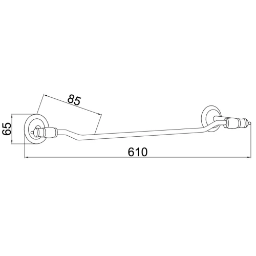 Купить купить полотенцедержатель, boheme vogue, хром арт. 10182