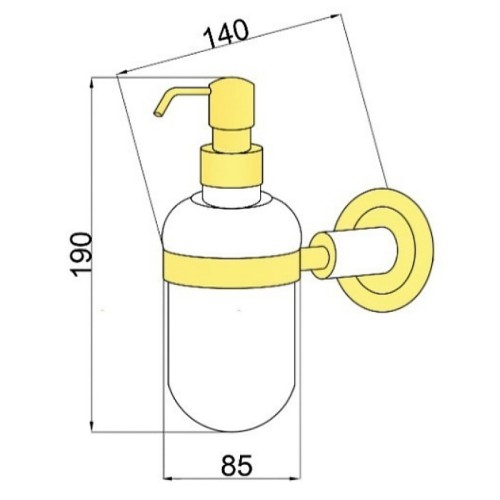 Купить купить дозатор для жидкого мыла, boheme murano, бронза, черный арт. 10912-b-br