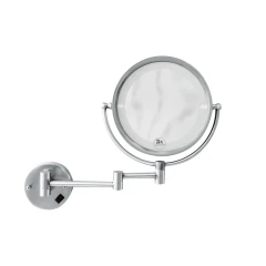 Косметическое зеркало с подсветкой с увеличением, Boheme Brillante, хром арт. 505