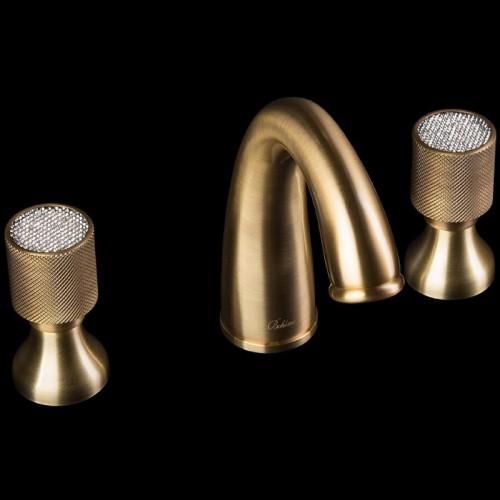 Купить купить смеситель для раковины, boheme royal cristal, бронза арт. 317-royal