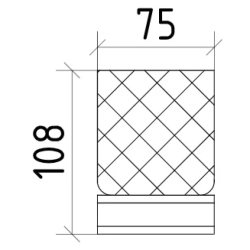 Купить купить стакан для зубных щеток, boheme royal cristal, хром арт. 10931-cr