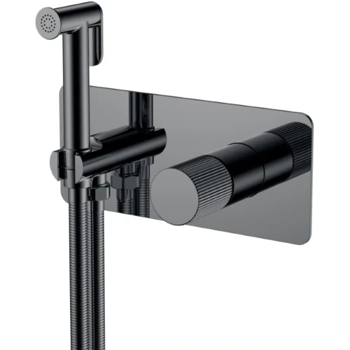 Купить купить гигиенический душ со смесителем, boheme stick, оружейная сталь арт. 127-sgm.3