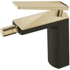 Смеситель для биде, Boheme Venturo, черный, золото арт. 386-B