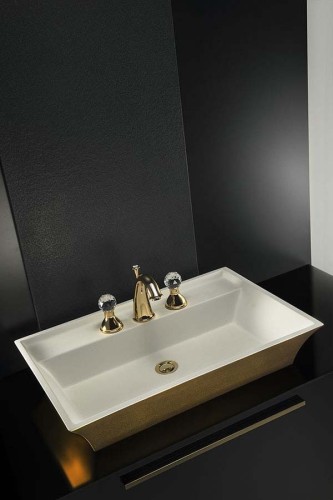 Купить купить раковина, armadi art neoart, золото, белый арт. 803