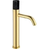 Купить купить смеситель для раковины, boheme stick, золото, черный арт. 122-g-mr-black