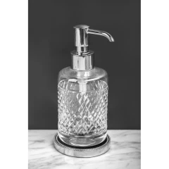 Дозатор для жидкого мыла, Boheme Murano Cristal, хром арт. 10227